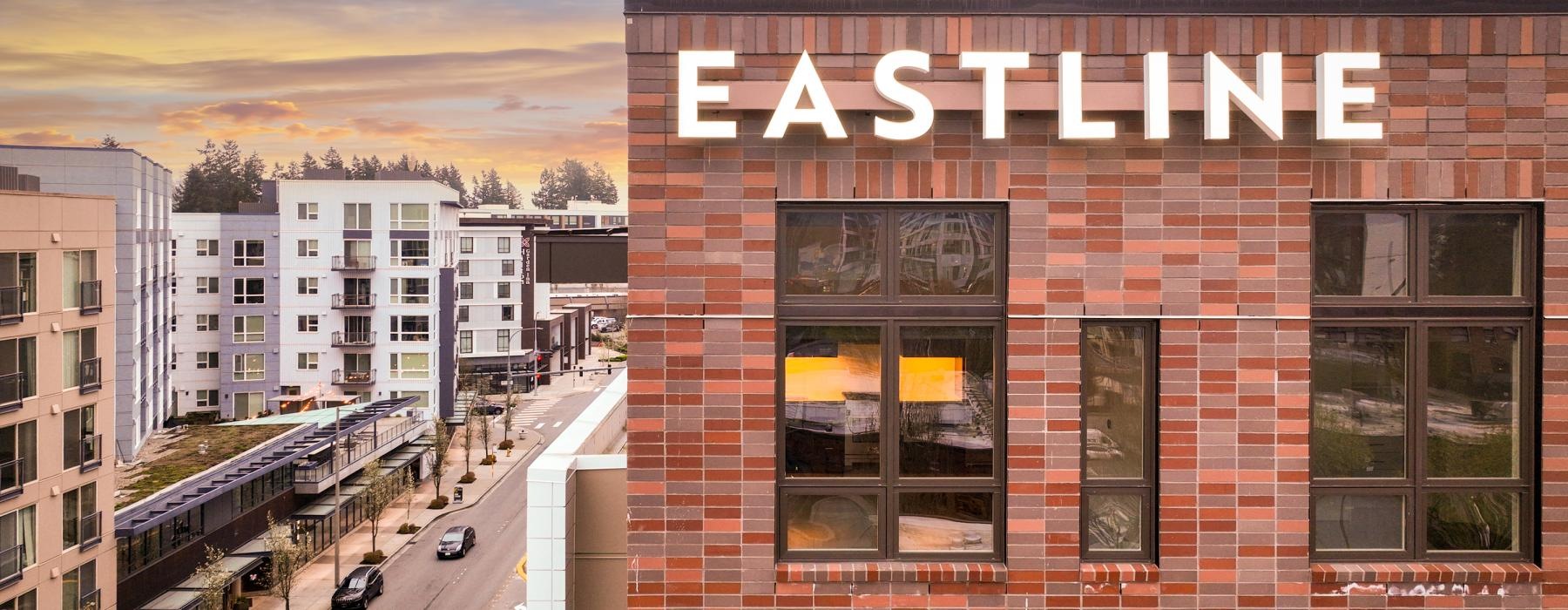 a building with a sign on it
